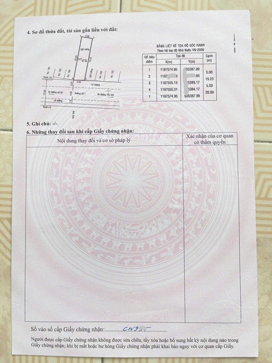 phap ly so hong nha dat ban - Bán tòa nhà chdv 9pn số 186 Đường số 1 phường Tân Mỹ giá 23 tỷ