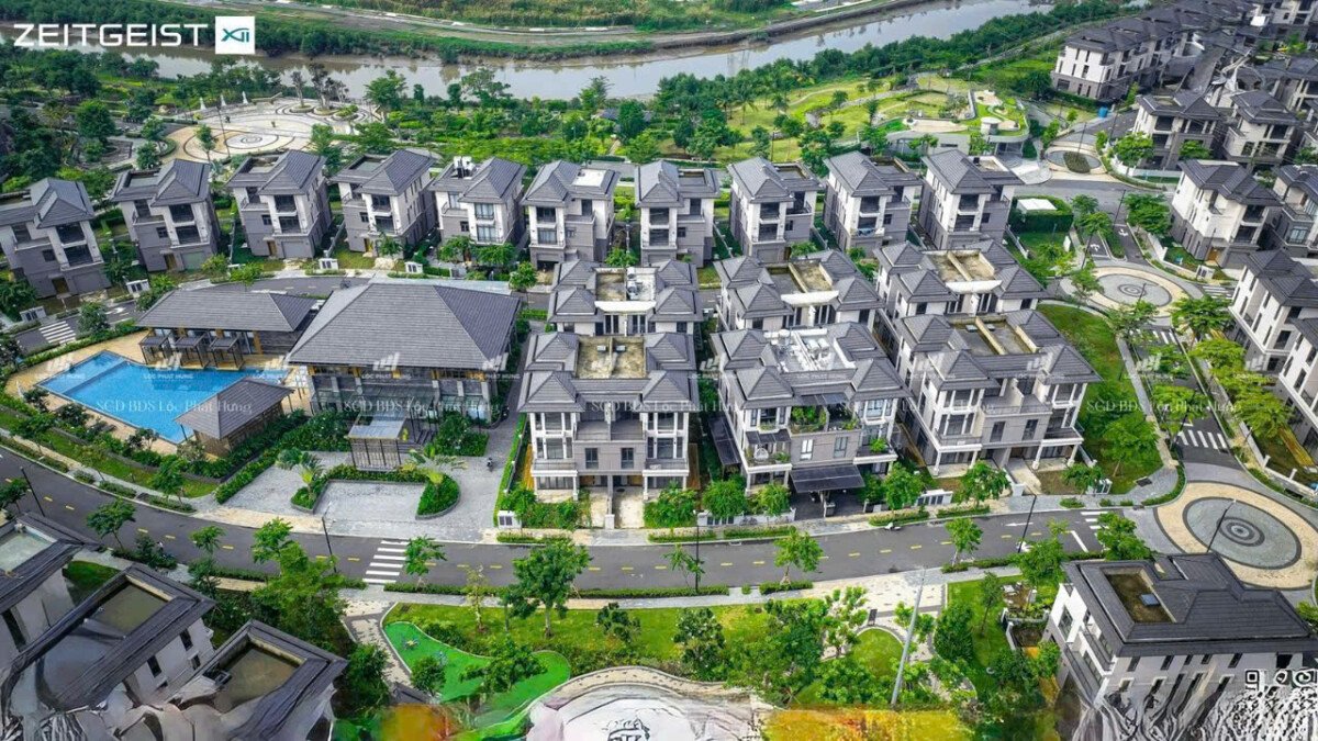 vi tri biet thu day a1 lien ke cong vien - Bán gấp nhà Biệt thự đơn lập dãy A1 kdc Zeitgeist Nhà Bè giá 34 tỷ