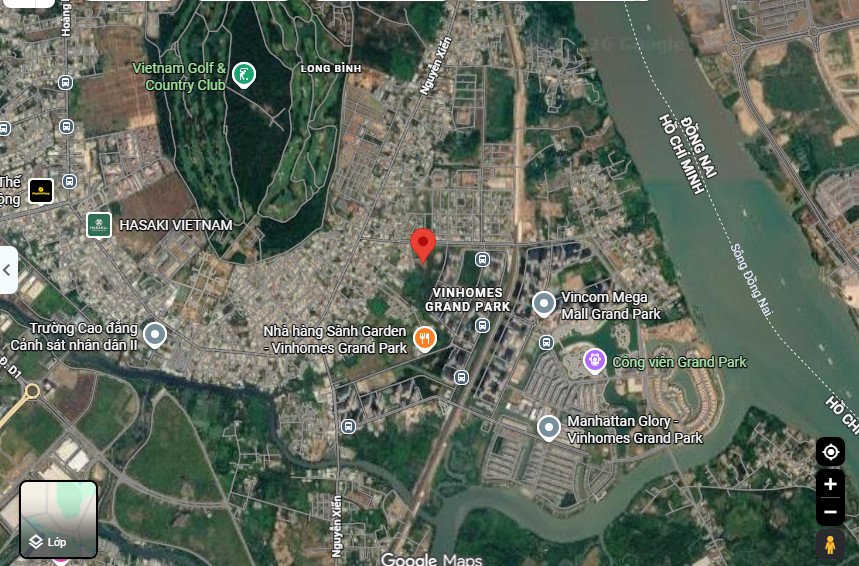 vi tri dat lien ke kdc vinhomes grand park - Giá mua bán đất nền diện tích lớn 4220m2 đường Phước Thiện phường long Bình